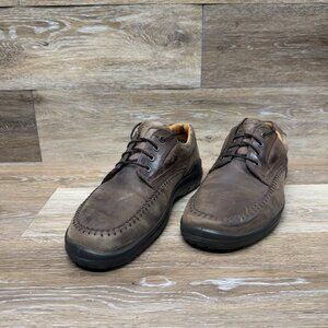 Ecco Seawalker Brown Leather Casual Oxfords Men's Size EU 45